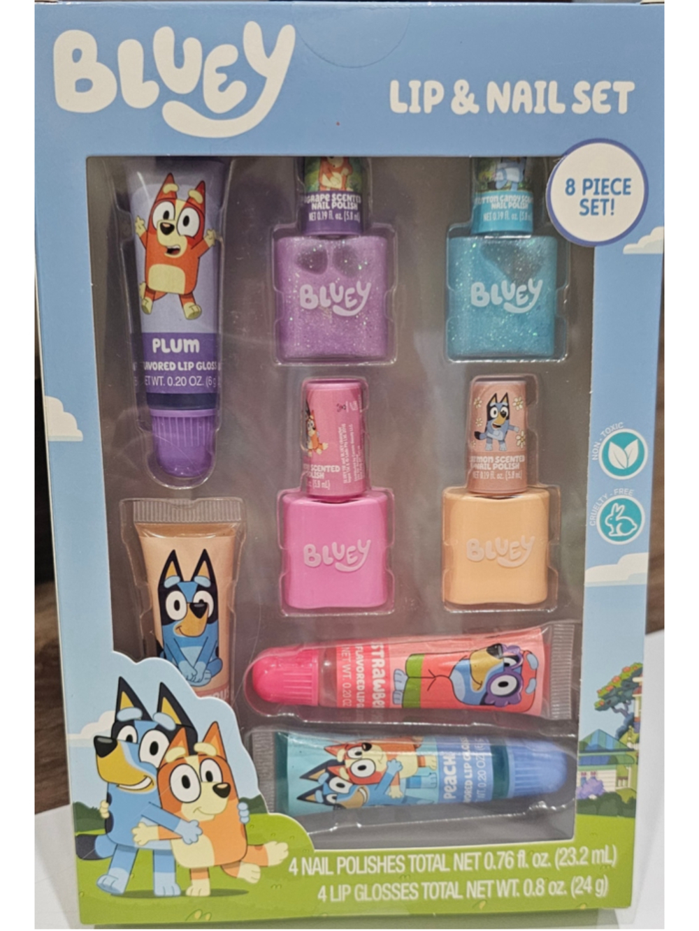 Girls Bluey Lip & Nail Set One Size Multi-color